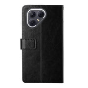For Tecno Pova 7 5G Y-shaped Pattern Flip Leather Phone Case(Black)