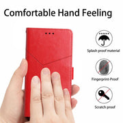 For Tecno Pova 7 5G Y-shaped Pattern Flip Leather Phone Case(Red)
