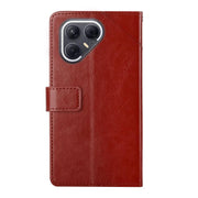 For Tecno Pova 7 Ultra 5G Y-shaped Pattern Flip Leather Phone Case(Brown)