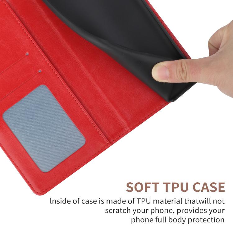 For Tecno Spark 40 4G Y-shaped Pattern Flip Leather Phone Case(Red)