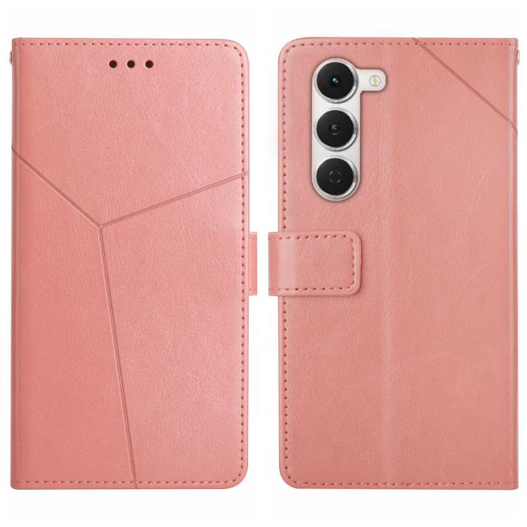 For Tecno Spark 40 Pro 4G Y-shaped Pattern Flip Leather Phone Case(Pink)