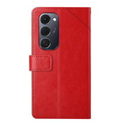 For Tecno Spark 40 Pro+ 4G Y-shaped Pattern Flip Leather Phone Case(Red)