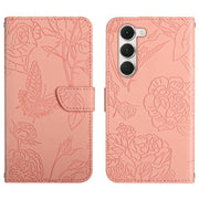 For Tecno Spark 40 Pro 4G Skin Feel Butterfly Embossed Flip Leather Phone Case(Pink)