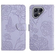 For Tecno Pova 7 Ultra 5G Skin Feel Butterfly Embossed Flip Leather Phone Case(Purple) - free shipping - PMC TechLife - Order now!