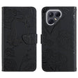 For Tecno Pova 7 Ultra 5G Skin Feel Butterfly Embossed Flip Leather Phone Case(Black) - free shipping - PMC TechLife - Order now!