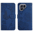For Tecno Pova 7 Ultra 5G Skin Feel Butterfly Embossed Flip Leather Phone Case(Blue) - free shipping - PMC TechLife - Order now!