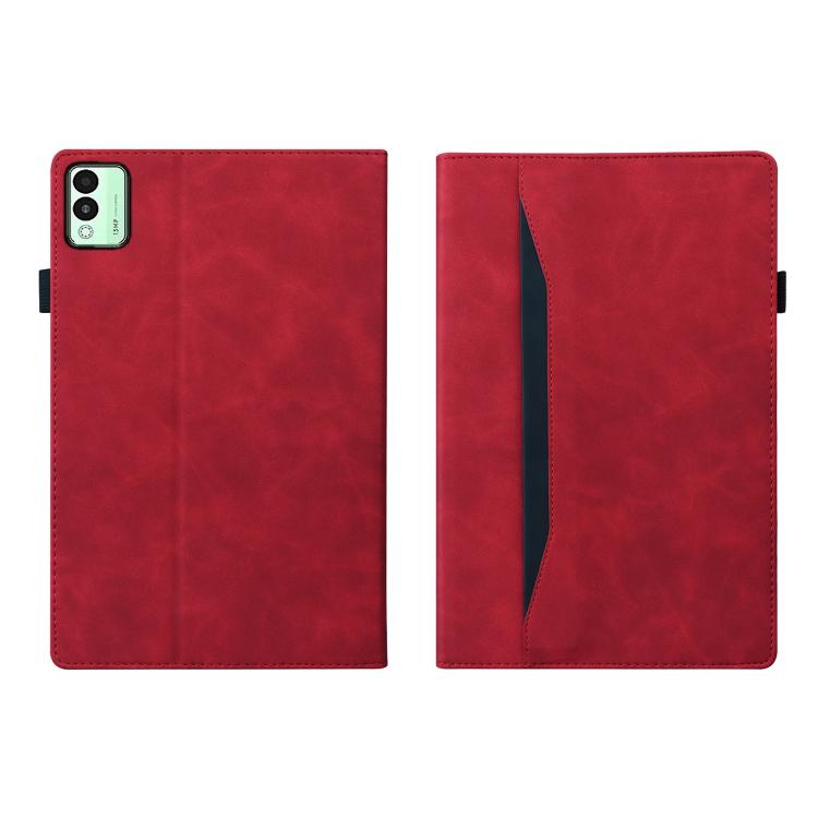 For Tecno Megapad 11 2024 Splicing Shockproof Leather Tablet Case(Red)