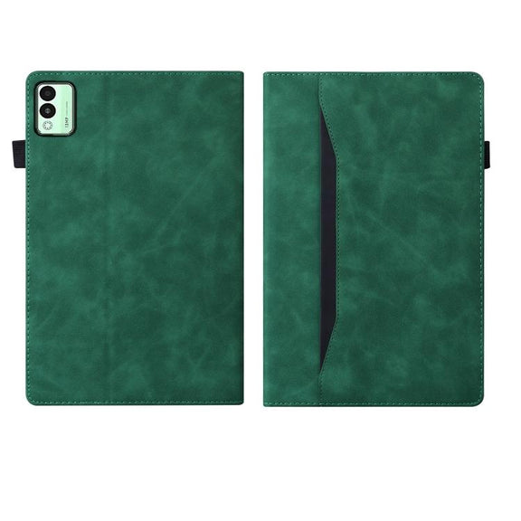 For Tecno Megapad 11 2024 Splicing Shockproof Leather Tablet Case(Green)
