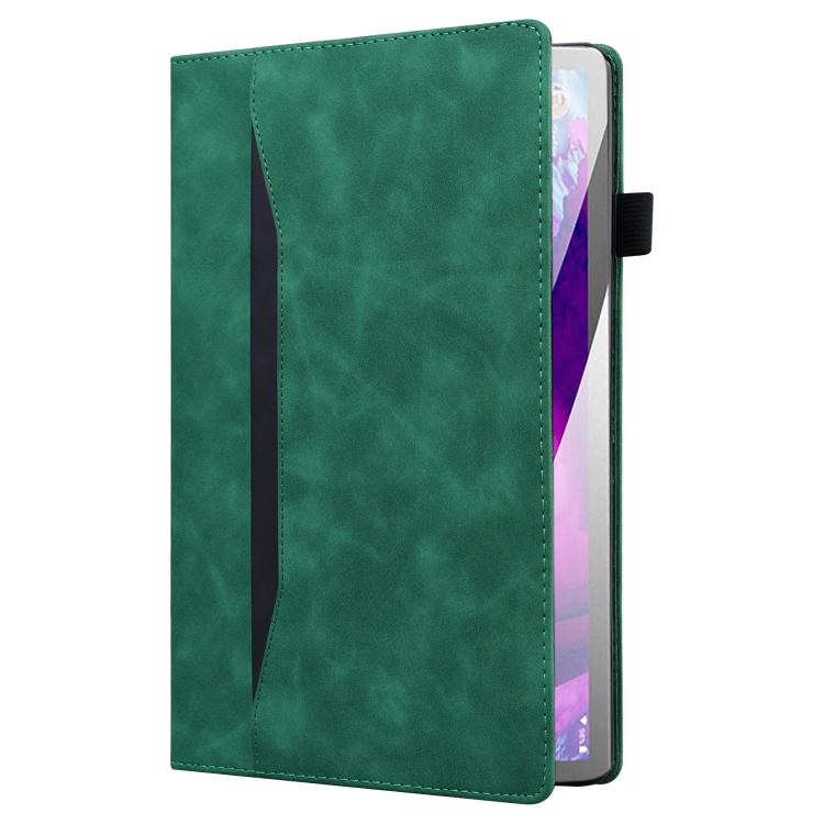 For Tecno Megapad 11 2024 Splicing Shockproof Leather Tablet Case(Green)