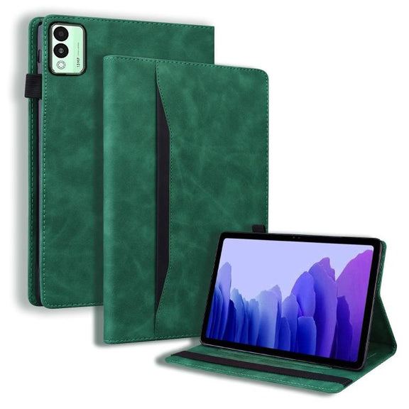 For Tecno Megapad 11 2024 Splicing Shockproof Leather Tablet Case(Green)