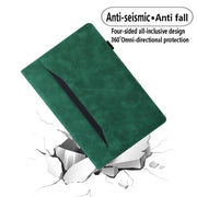 For Tecno Megapad 11 2024 Splicing Shockproof Leather Tablet Case(Green)