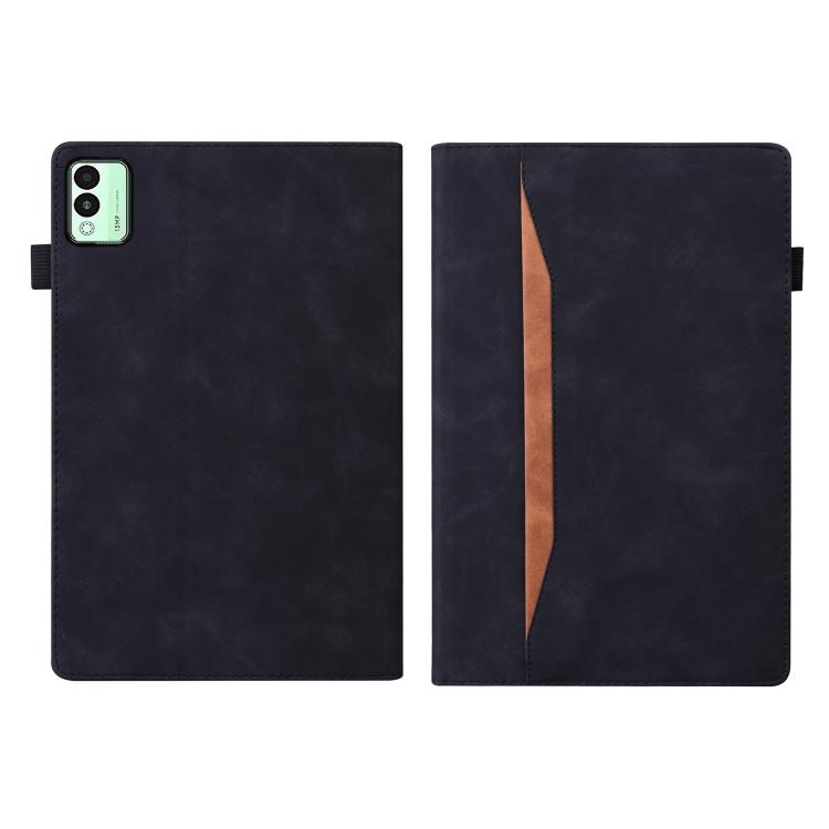For Tecno Megapad 11 2024 Splicing Shockproof Leather Tablet Case(Black)