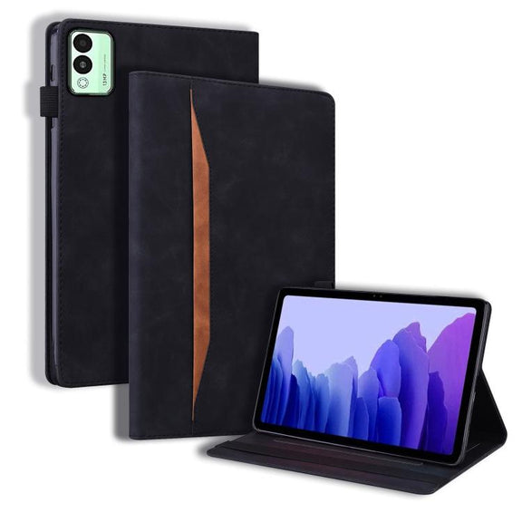 For Tecno Megapad 11 2024 Splicing Shockproof Leather Tablet Case(Black)