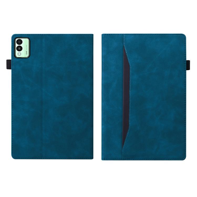 For Tecno Megapad 11 2024 Splicing Shockproof Leather Tablet Case(Blue)