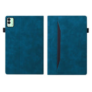 For Tecno Megapad 11 2024 Splicing Shockproof Leather Tablet Case(Blue)