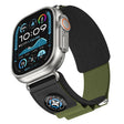 For Apple Watch 42mm / 41mm / 40mm / 38mm Kalebol Compass Nylon Loop Watch Strap(Black Army Green) - free shipping - PMc TechLife - Order now!