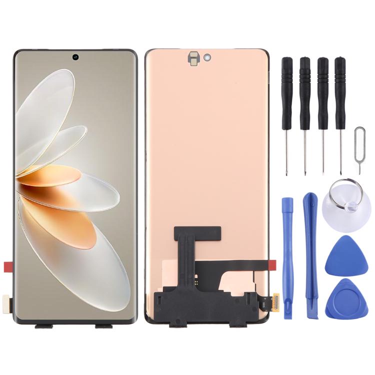 For vivo S17e OLED LCD Screen with Digitizer Full Assembly with Fingerprint Identification