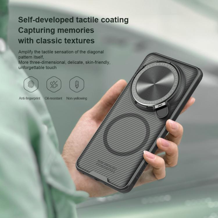 For Xiaomi 15 Ultra NILLKIN CamShield Prop MagSafe Magnetic Translucent PC Phone Case(Black)