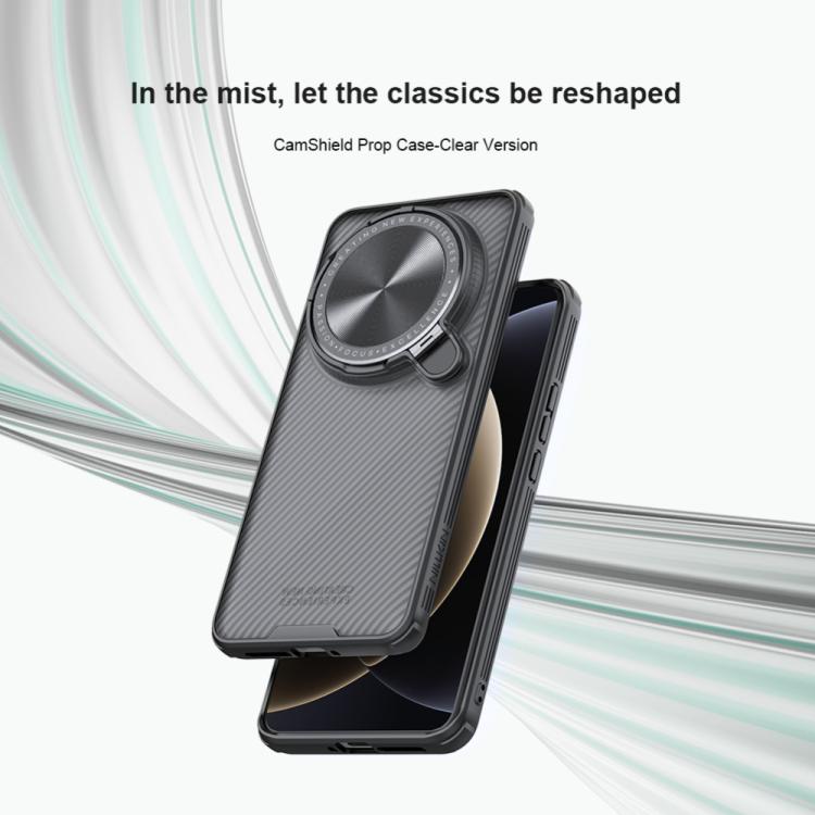For Xiaomi 15 Ultra NILLKIN CamShield Prop Translucent PC Phone Case(Black)