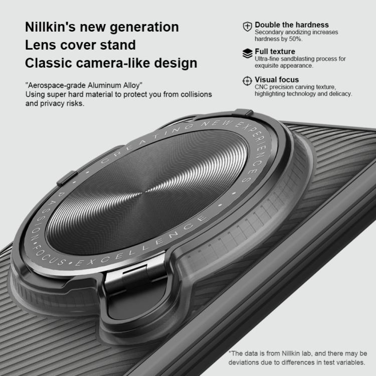For Xiaomi 15 Ultra NILLKIN CamShield Prop Translucent PC Phone Case(Black)