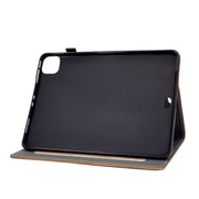 For iPad Air 2022 / 2020 10.9 Cowhide Texture Horizontal Flip Leather Case with Holder & Card Slots & Sleep / Wake-up Function(Brown)