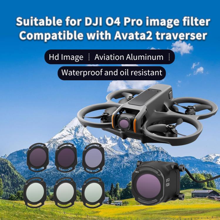 For DJI O4 Air Unit Pro / Avata 2 JSR YB Series Camera Lens Filter, Filter:ND32PL