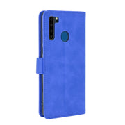 For Blackview A80 Pro Solid Color Skin Feel Magnetic Buckle Horizontal Flip Calf Texture PU Leather Case with Holder & Card Slots & Wallet(Blue)