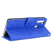 For Blackview A80 Pro Solid Color Skin Feel Magnetic Buckle Horizontal Flip Calf Texture PU Leather Case with Holder & Card Slots & Wallet(Blue)