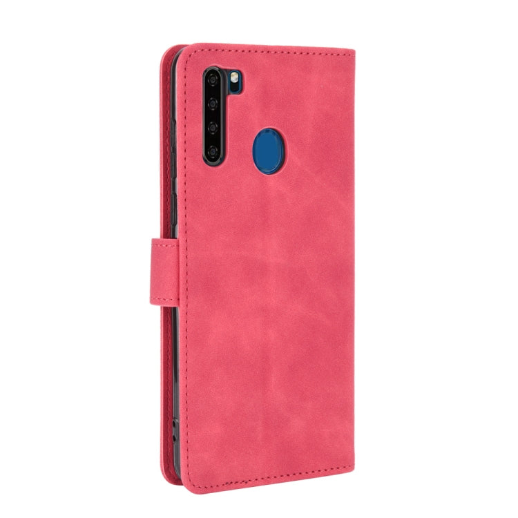 For Blackview A80 Pro Solid Color Skin Feel Magnetic Buckle Horizontal Flip Calf Texture PU Leather Case with Holder & Card Slots & Wallet(Rose Red)