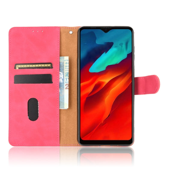 For Blackview A80 Pro Solid Color Skin Feel Magnetic Buckle Horizontal Flip Calf Texture PU Leather Case with Holder & Card Slots & Wallet(Rose Red)