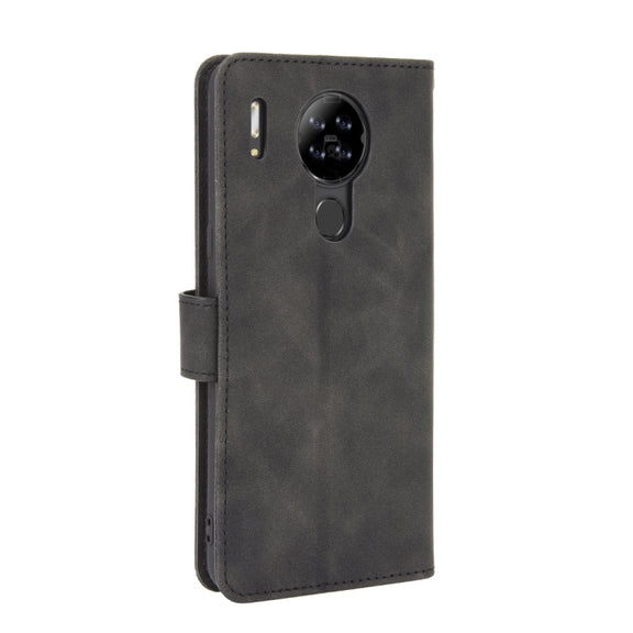 For Blackview A80 Solid Color Skin Feel Magnetic Buckle Horizontal Flip Calf Texture PU Leather Case with Holder & Card Slots & Wallet(Black)