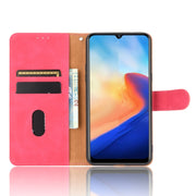 For Blackview A80 Solid Color Skin Feel Magnetic Buckle Horizontal Flip Calf Texture PU Leather Case with Holder & Card Slots & Wallet(Rose Red)
