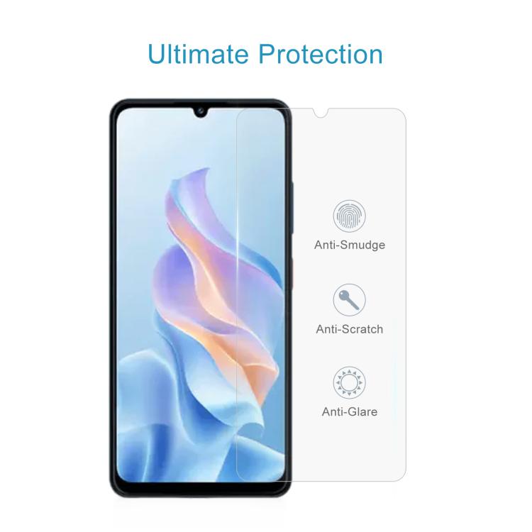 For ZTE Blade A76 4G 10pcs 0.26mm 9H 2.5D Tempered Glass Film