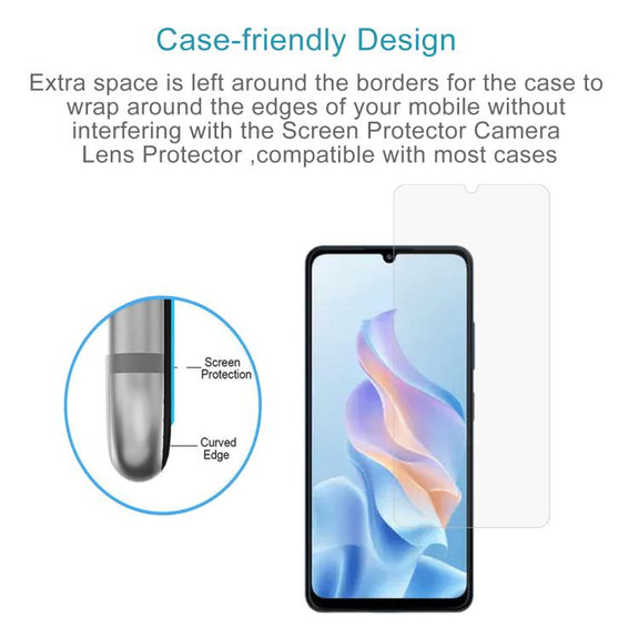 For ZTE Blade A76 4G 50pcs 0.26mm 9H 2.5D Tempered Glass Film