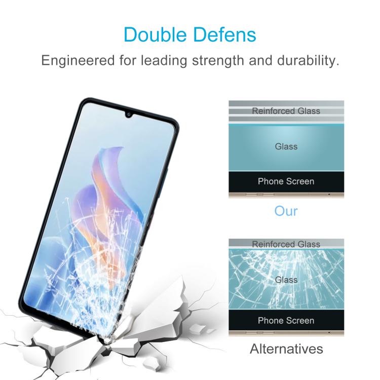 For ZTE Blade A76 4G 50pcs 0.26mm 9H 2.5D Tempered Glass Film