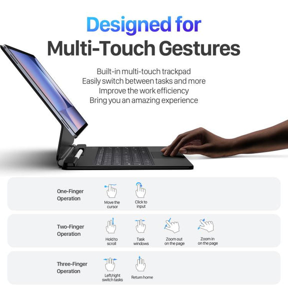 For Samsung Galaxy Tab S10 Ultra  DUX DUCIS MK Series Magnetic Wireless Bluetooth Keyboard Tablet Case(Black)