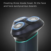 VGR V-310 Digital Display Three-blade IPX7 Electric Shaver(Black)