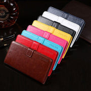For iPhone 16e idewei Crazy Horse Texture Leather Phone Case(Red)