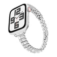 For Apple Watch 46mm / 49mm / 45mm / 44mm Slim Train Section Diamond Metal Watch Band(Silver) - free shipping - PMc TechLife - Order now!