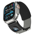 For Apple Watch 46mm / 49mm / 45mm / 44mm Compass Nylon Loop Watch Band(Black Grey) - free shipping - PMc TechLife - Order now!