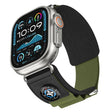 For Apple Watch 46mm / 49mm / 45mm / 44mm Compass Nylon Loop Watch Band(Black Army Green) - free shipping - PMc TechLife - Order now!