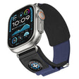 For Apple Watch 46mm / 49mm / 45mm / 44mm Compass Nylon Loop Watch Band(Black Blue) - free shipping - PMc TechLife - Order now!
