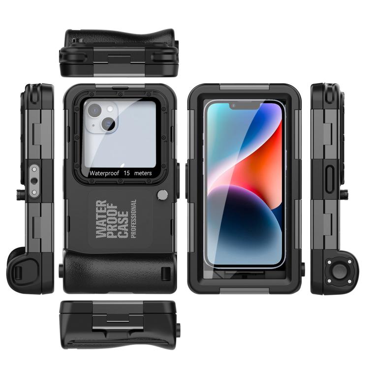 RedPepper 4th Generation Diving Protective Case for iPhone, Water-resistant depth: 15m(Black)