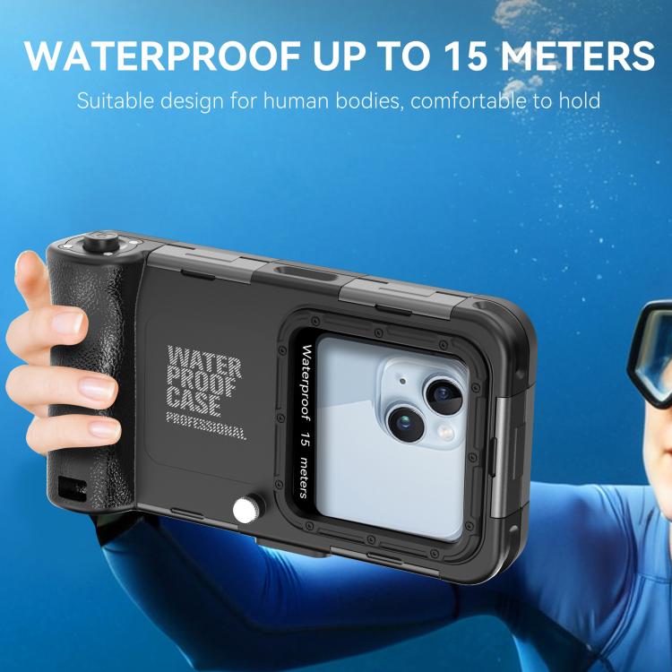 RedPepper 4th Generation Diving Protective Case for iPhone, Water-resistant depth: 15m(Black)