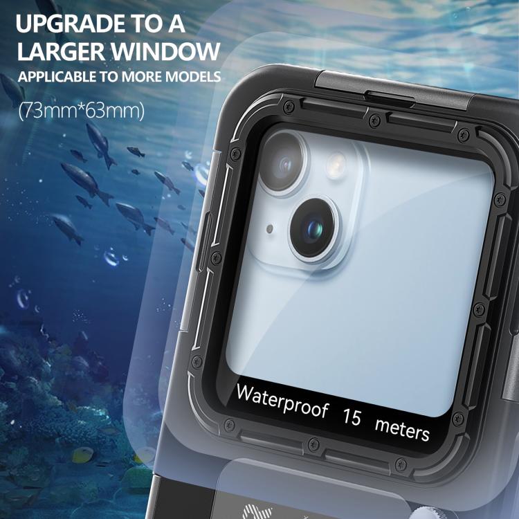 RedPepper 4th Generation Diving Protective Case for iPhone, Water-resistant depth: 15m(Black)