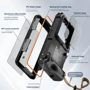 RedPepper 4th Generation Diving Protective Case for iPhone, Water-resistant depth: 15m(Black)
