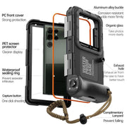 RedPepper 4th Generation Diving Protective Case, Water-resistant depth: 15m(Black)