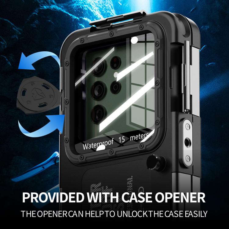 RedPepper 4th Generation Diving Protective Case, Water-resistant depth: 15m(Black)