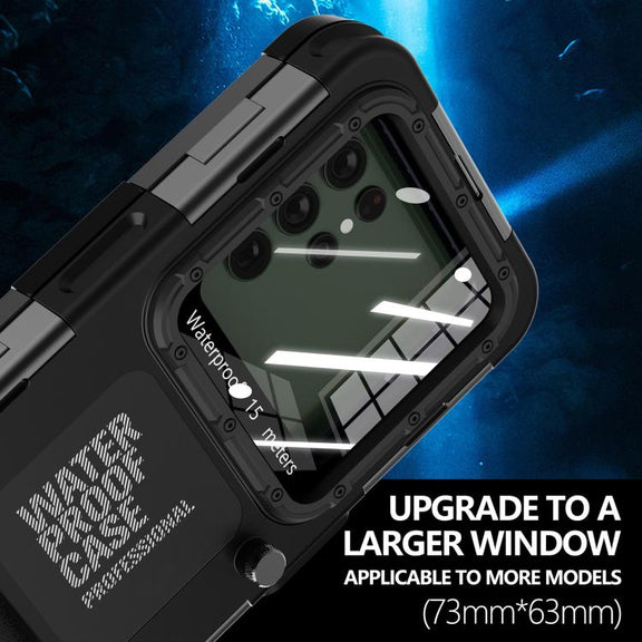 RedPepper 4th Generation Diving Protective Case, Water-resistant depth: 15m(Black)