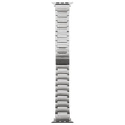 For Apple Watch 42mm / 41mm / 40mm / 38mm I-Shaped Folding Magnetic Buckle Metal Watch Band(Silver)